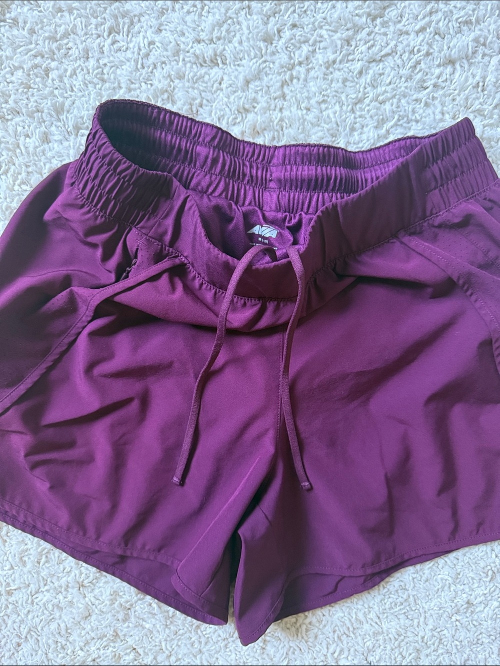 Women's Avia Athletic Shorts - Plum